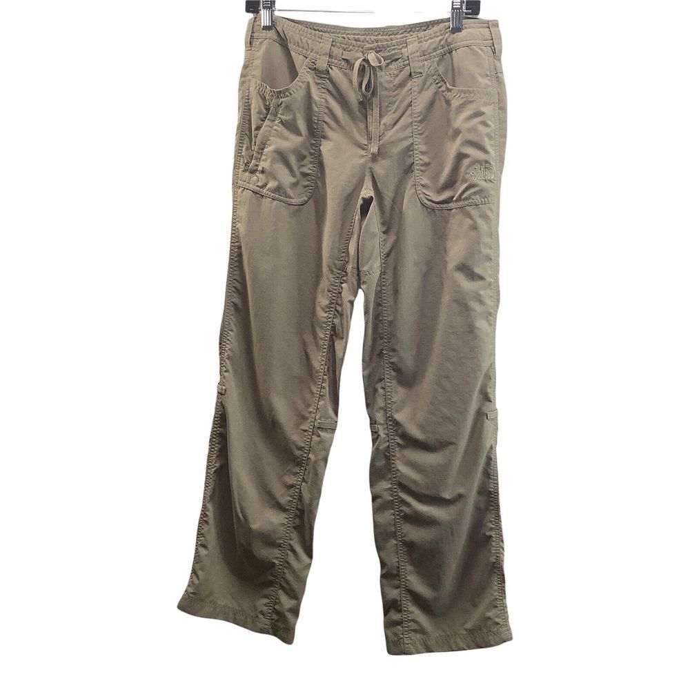 The North Face Pants Womens Size 6 Khaki Tan Lightweight  Nylon Pockets‎ Loops